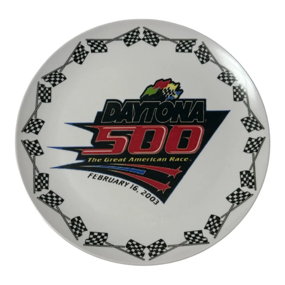 Daytona 500 Commemorative Tailgate Party Plate 2003 Racing Collectible
